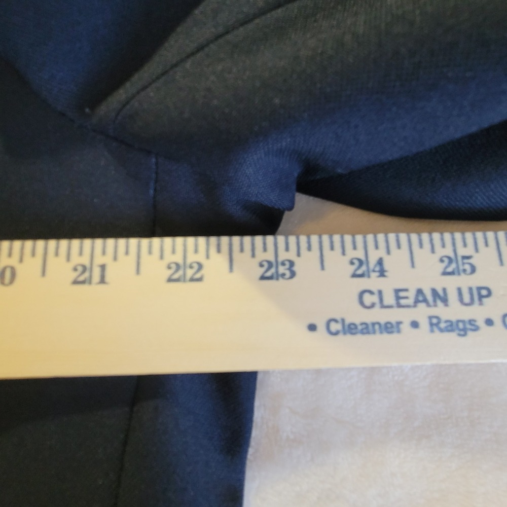 Perma-Prest Blazer Jacket Mens 46R Navy Gold Button Dacron Polyester Vintage - Picture 10 of 16